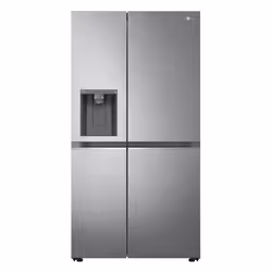 LG GSLV70PZTD, Pose libre, Américain, Métallique, Argent, LED, Boutons, Tactile, LED