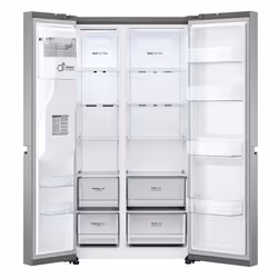 LG GSLV70PZTD frigo américain Pose libre 635 L D Métallique, Argent