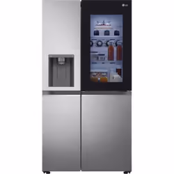 LG InstaView GSXV80PZLE, Pose libre, Américain, Argent, Inox Premium, Tactile, Sans fil, LED