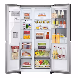 LG InstaView GSXV80PZLE frigo américain Pose libre 635 L E Argent
