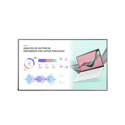 LG 75UH5J-H affichage de messages Écran plat de signalisation numérique 75" LED Wifi 500 cd/m² 4K Ultra HD Noir Web OS 24/7