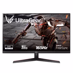 LG 32GN600-B.BEU, 80 cm (31.5"), 2560 x 1440 pixels, Quad HD, 1 ms, Noir, Rouge