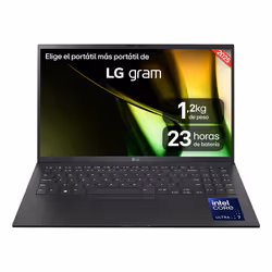 LG Gram 15Z90S, Intel Core Ultra 5, 1,2 GHz, 39,6 cm (15.6"), 1920 x 1080 pixels, 16 Go, 512 Go