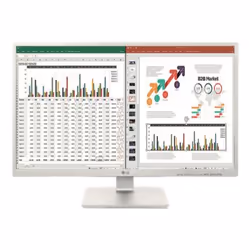 LG 27BK55YP-W, 68,6 cm (27"), 1920 x 1080 pixels, Full HD, LED, 5 ms, Noir