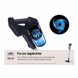 Samsung VS15A6031R1 Batterie Sec Sans sac 0,8 L 410 W Noir, Couleur menthe - Vue supplémentaire 6