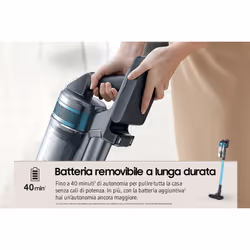 Samsung VS15A6031R1 Batterie Sec Sans sac 0,8 L 410 W Noir, Couleur menthe - Vue supplémentaire 8