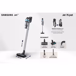 Samsung Jet 75 pet aspirateur de table Couleur menthe, Argent Sans sac - Vue supplémentaire 4