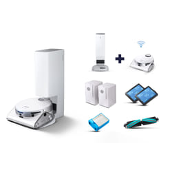 Samsung Jet Bot AI+ robot aspirateur 0,2 L Sans sac Argent, Blanc