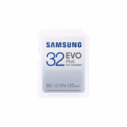 Samsung EVO Plus, 32 Go, SDXC, UHS-I, 130 Mo/s, Class 1 (U1), V10