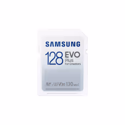 Samsung EVO Plus, 128 Go, SDXC, UHS-I, 130 Mo/s, Class 3 (U3), V30