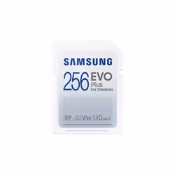 Samsung EVO Plus, 256 Go, SDXC, UHS-I, 130 Mo/s, Class 3 (U3), V30