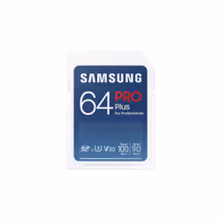 Samsung PRO Plus, 64 Go, SDXC, UHS-I, 100 Mo/s, 90 Mo/s, Class 3 (U3)