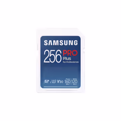 Samsung PRO Plus, 256 Go, SDXC, UHS-I, 160 Mo/s, 120 Mo/s, Class 3 (U3)