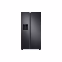 Samsung RS68A884CB1EF, Pose libre, Américain, Noir, Sur la porte, R600a, SN-T