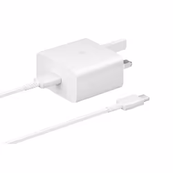 Samsung 15W Adaptive Fast Charger (with C to C Cable) Smartphone Blanc USB Charge rapide Intérieure