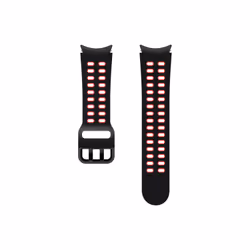 Samsung ET-SXR86SBEGEU, Bande, Smartwatch, Noir, Rouge, Samsung, Galaxy Watch 4, Fluoroélastomère