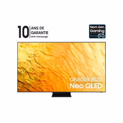 Samsung Series 8 75QN800B 75" 8K Ultra HD Smart TV Wifi Acier inoxydable