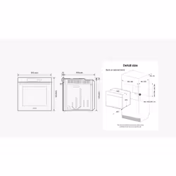 Samsung NV7B4450UAS 76 L 3950 W A+ Noir, Acier inoxydable - Vue supplémentaire 12