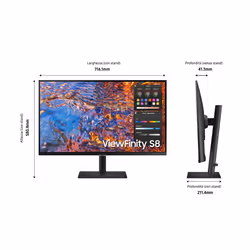 Samsung LS32B800PXU écran plat de PC 32" 4K Ultra HD IPS Noir - Vue supplémentaire 6
