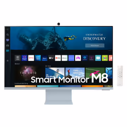 Samsung S32BM80BUU, 81,3 cm (32"), 3840 x 2160 pixels, 4K Ultra HD, 4 ms, Bleu, Blanc