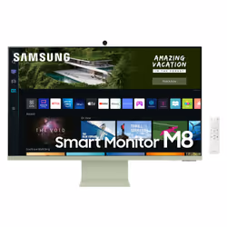 Samsung S32BM80GUU écran plat de PC 32" 4K Ultra HD Vert, Blanc
