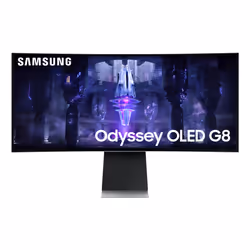 Samsung Odyssey Neo G8 S34BG850SU, 86,4 cm (34"), 3440 x 1440 pixels, UltraWide Quad HD, OLED, 0,03 ms, Argent