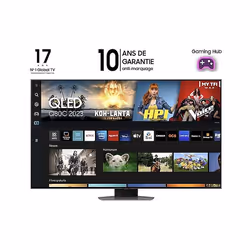 Samsung TQ55Q80CAT Smart TV 55 pouces QLED 4K UHD Tizen Argent - Vue supplémentaire 7