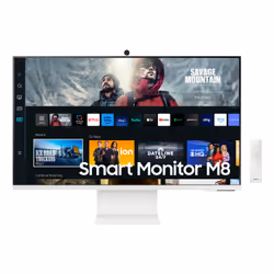 Samsung Smart Monitor M8 S32CM801UU, 81,3 cm (32"), 3840 x 2160 pixels, 4K Ultra HD, LED, 4 ms, Blanc