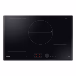 Samsung NZ84C6058KK, Noir, Intégré, 80 cm, Plaque avec zone à induction, Verre-céramique, 4 zone(s)