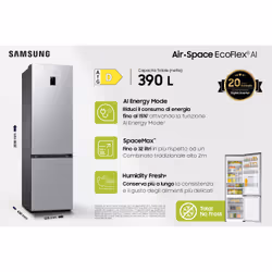 Samsung RB38C774DSA réfrigérateur-congélateur Pose libre D Acier inoxydable
