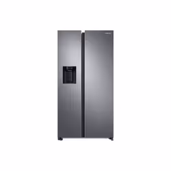Samsung RS68CG882DS9EF, Pose libre, Américain, Acier inoxydable, LED, Porte-sur-porte, LED