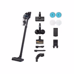 Samsung VS20C8527TB, Aspirateur-balai 2 en 1, Sans sac, Noir, Bleu, Chrome, Rectangulaire, Sec, Multi cyclonique