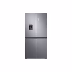 Samsung RF48A401EM9, Pose libre, Porte française, Acier inoxydable, LED, Sur la porte, Verre trempé