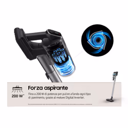 Samsung VS20B75AGR1 aspirateur de table Noir, Couleur menthe Sans sac - Vue supplémentaire 5