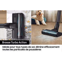 Samsung Jet 75E Turbo Aspirateur Balai Sans Fil 200 AW Violet - Vue supplémentaire 8