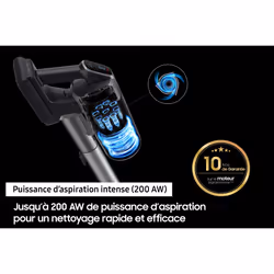 Samsung Aspirateur balai Jet 75E Pet Violet - VS20B75BGR4 - Vue supplémentaire 4