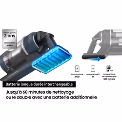 Samsung Aspirateur balai Jet 75E Pet Violet - VS20B75BGR4 - Vue supplémentaire 7