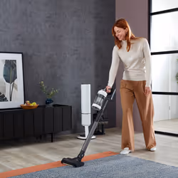 Samsung VS20B95C43W aspirateur de table Noir, Blanc Sans sac