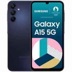 Samsung Galaxy SM-A156B, 16,5 cm (6.5"), 4 Go, 128 Go, 50 MP, Android 14, Noir, Bleu