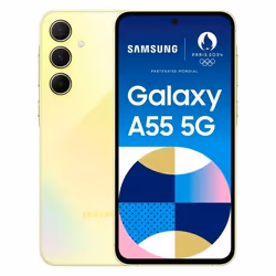 Samsung Galaxy A55 5G , 16,8 cm (6.6"), 8 Go, 256 Go, 50 MP, Android 14, Jaune