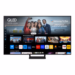 Samsung TV QLED 55" Q70D 2024, 4K, Smart TV, 139,7 cm (55"), 3840 x 2160 pixels, QLED, Smart TV, Wifi, Noir
