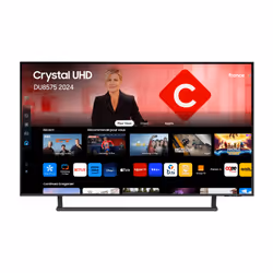 Samsung TV Crystal UHD 50" DU8575 2024, 4K, Smart TV, 127 cm (50"), 3840 x 2160 pixels, LED, Smart TV, Wifi, Titane
