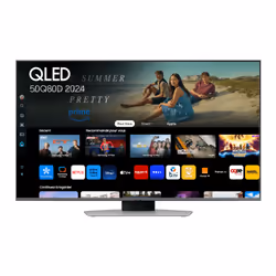 Samsung TV AI QLED 50" Q80D 2024, 4K, 127 cm (50"), 3840 x 2160 pixels, QLED, Smart TV, Wifi, Gris