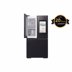 Samsung Réfrigérateur multi-portes 636 L - E - RF65DG9H0EB1, Pose libre, Porte française, Noir, Tactile, LED, Sur la porte