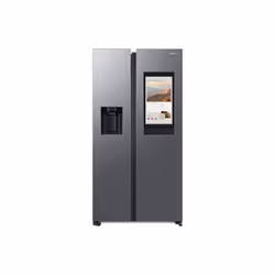 Samsung Réfrigérateur américain, 614L - E - RS6HDG883ES9, Pose libre, Américain, Platine, Tactile, LED, Sur la porte
