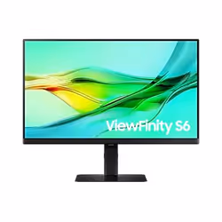 Samsung ViewFinity S6 S60UD, 61 cm (24"), 2560 x 1440 pixels, Quad HD, LED, 5 ms, Noir