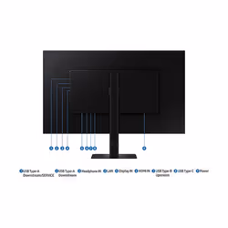 Samsung LS27D800UAU écran plat de PC 27" Quad HD Noir - Vue supplémentaire 4