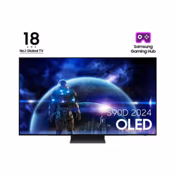 Samsung TV AI OLED 48'' S90D 2024, 4K, 121,9 cm (48"), 3840 x 2160 pixels, OLED, Smart TV, Wifi, Noir