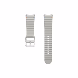 Samsung Bracelet sport en silicone (M/L), Bande, Smartwatch, Argent, Samsung, Galaxy Watch 7, Nitrile, Caoutchouc