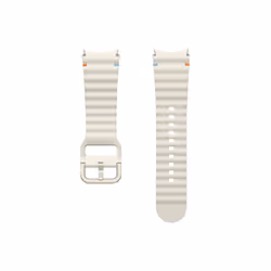Samsung Bracelet sport en silicone (S/M), Bande, Smartwatch, Crème, Samsung, Galaxy Watch 7, Nitrile, Caoutchouc
